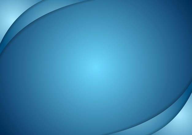 Abstract blue wavy background.