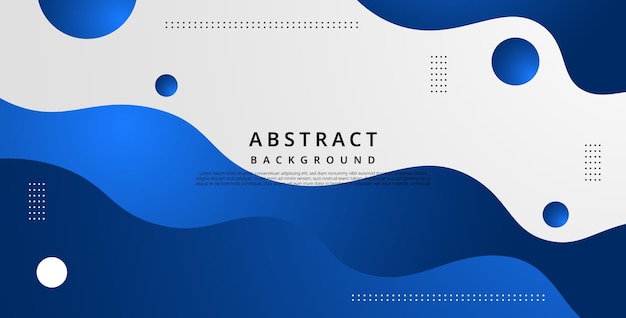 abstract blue white liquid gradient color with wavy shape cool trendy design banner background