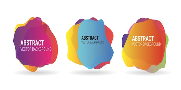 abstract blur free form shapes color gradient