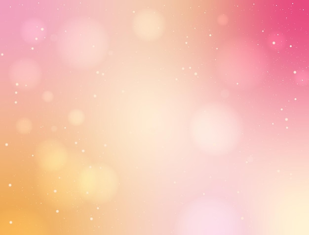abstract blurred gradient background bokeh efect pink yellow stars