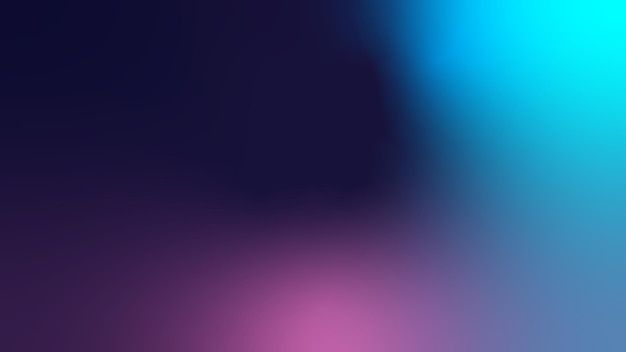 abstract blurred gradient color of light pink and aqua blue on a dark background