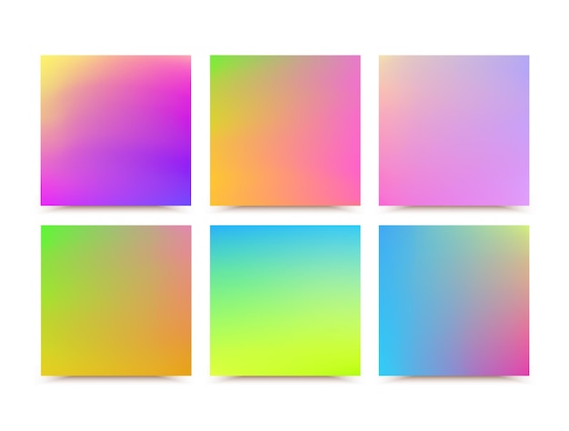 Abstract blurred gradient mesh background in bright beautiful colors