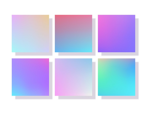Abstract blurred gradient mesh background in bright beautiful colors