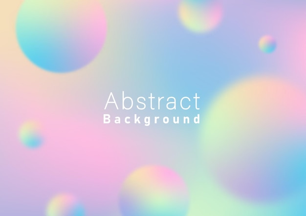 Abstract blurred gradient pastel color background and circle objects vector illustration template