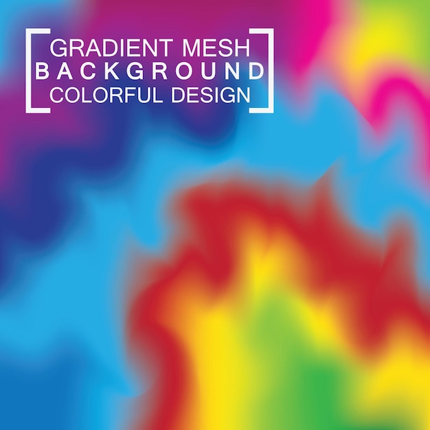 Abstract blurred holographic gradient mesh effect background