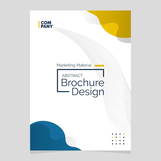 Abstract Brochure Design Liquid Shape Blob Design Element Marketing Material