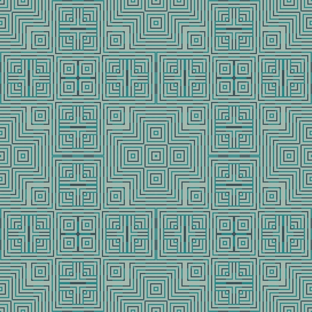 Abstract checkered geometric seamless pattern. Striped square mosaic, tile background