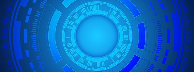 Abstract circle digital background, smart lens technology