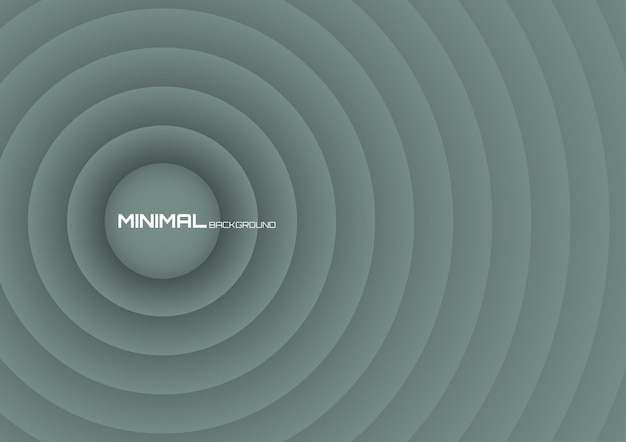 Abstract Circle Gradient Background Green