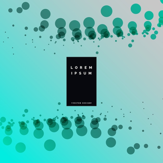 abstract circle particles in blue background