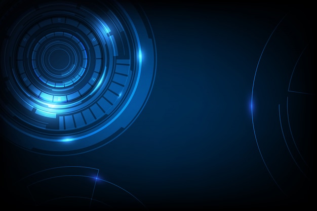 Abstract circle sci fi futuristic technology innovation concept background