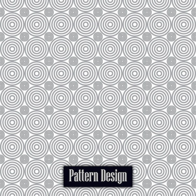 Abstract circle silver color seamless Pattern Background