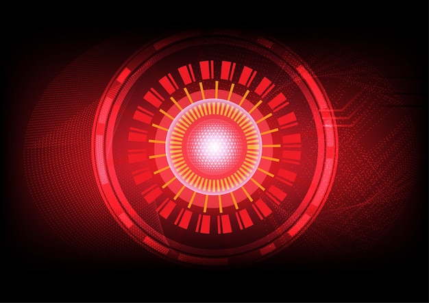 abstract circle technology circuit board vector design