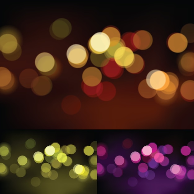 Abstract circles bokeh vector background