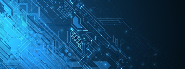 abstract circuit board futuristic technology processing background