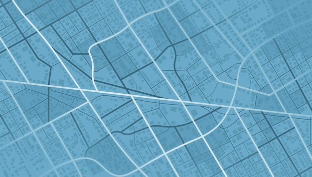 Abstract city map urban streets and road networks travel route planning and map navigation concepts