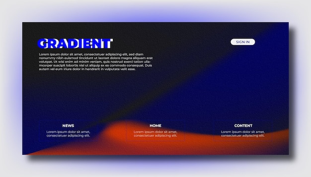 abstract color gradient modern blurred background and grain texture template with an elegant