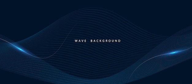 Abstract color wave lines elegant vector illustration background