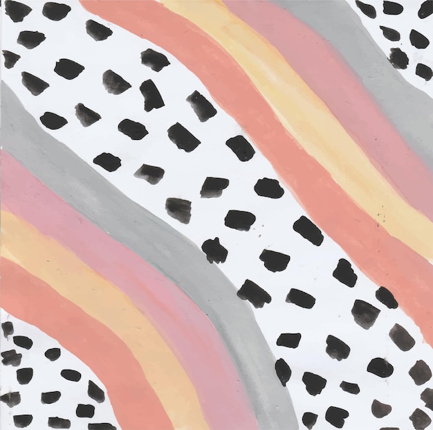 abstract colorful art with spots and stripes
