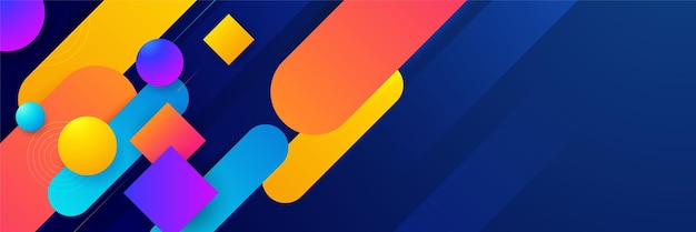 abstract colorful banner background color gradient abstract background with dynamic wave line effect vector abstract graphic design banner pattern background web template