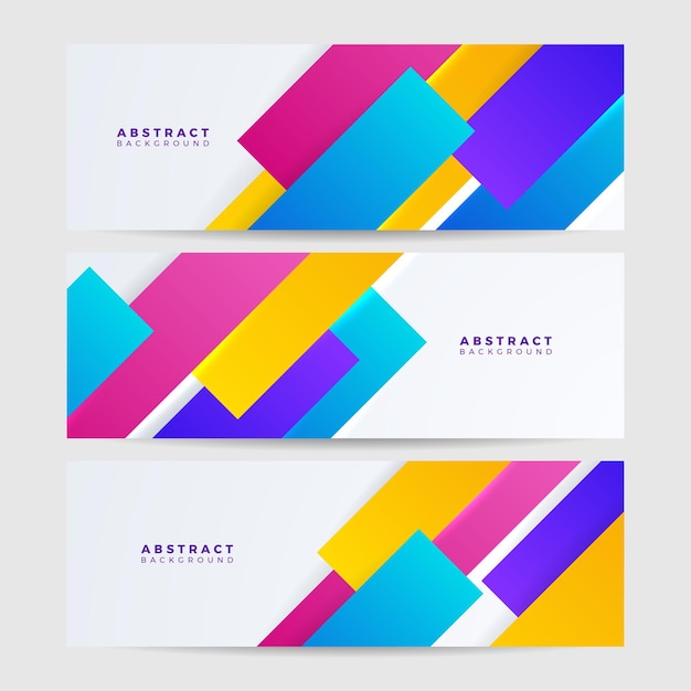 Abstract colorful banner background Dynamic textured geometric element Modern gradient light vector illustration Vector abstract graphic design banner pattern background web template