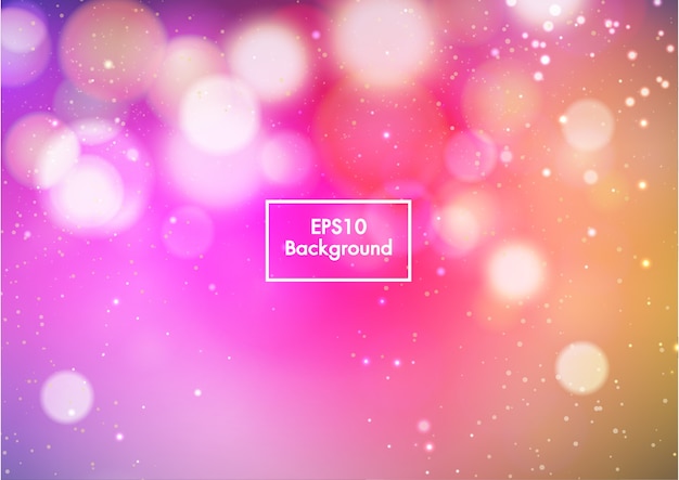 Abstract colorful bokeh blurred background