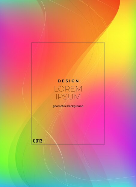 Abstract Colorful Geometric Design Background