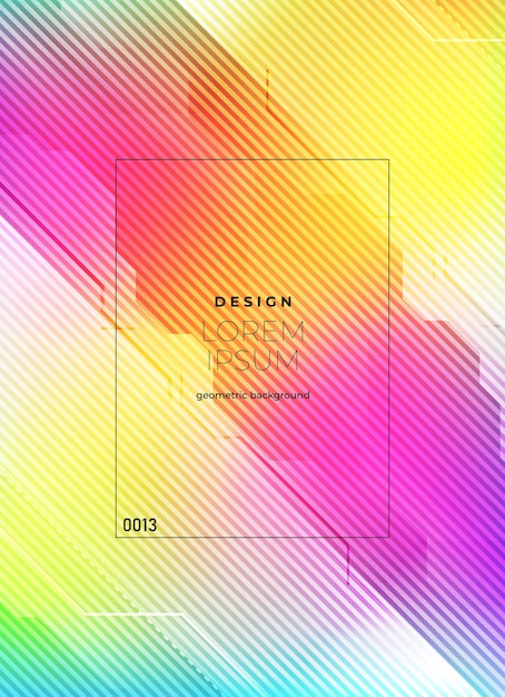 Abstract Colorful Geometric Design