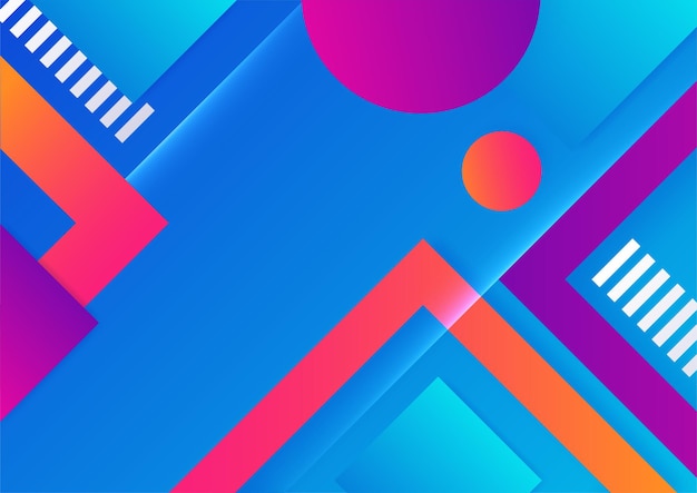 abstract colorful geometric shapes background