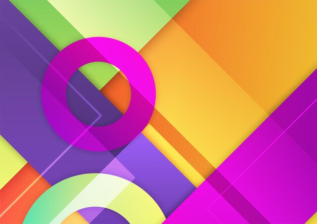 Abstract colorful geometric vector gradient background