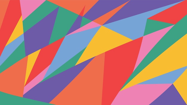 abstract colorful geometry minimalistic vector pattern illustration