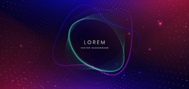 abstract colorful glowing particle background