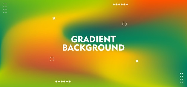 abstract colorful gradient background with green yellow and orange colors