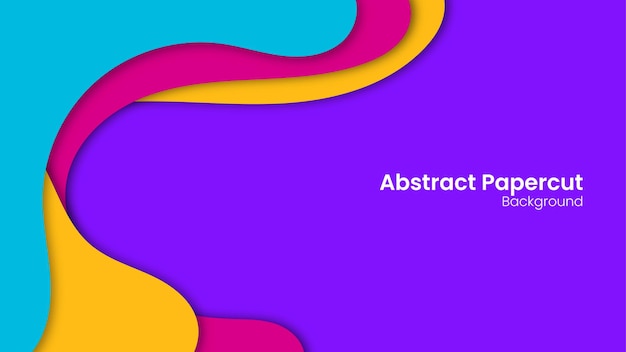 Abstract Colorful Papercut Background