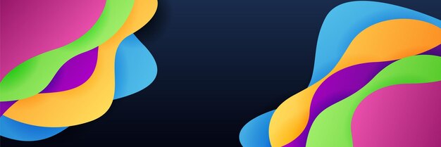 abstract colorful polygon banner design template colorful tech web banner with geometric shapes backdrop and gradient colors vector graphic design banner pattern presentation background