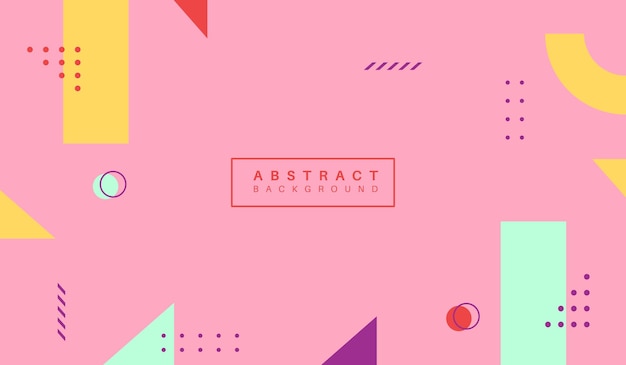 Abstract colorful shapes background vector design