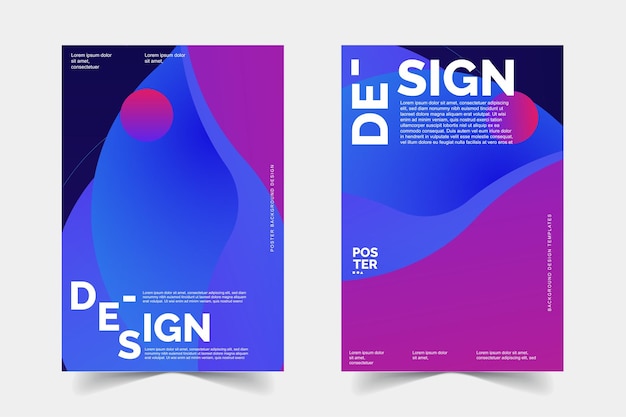 abstract colorfull purple color poster background templates