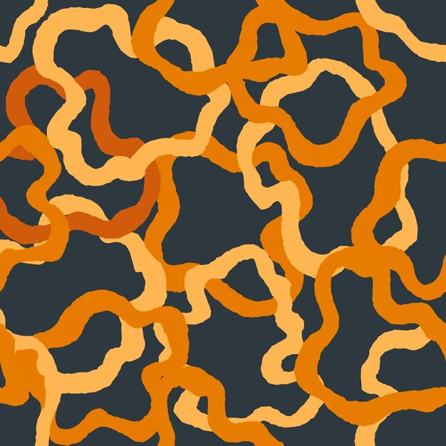 Abstract contemporary fashion seamless repeat pattern. Modern camouflage design print. Vector