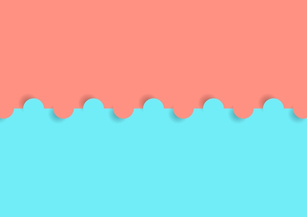 abstract contrast geometric minimal bright pink and turquoise background punchy pastel style vector design