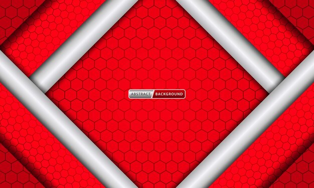 abstract dark background with red hexagons