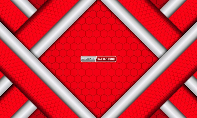 abstract dark background with red hexagons
