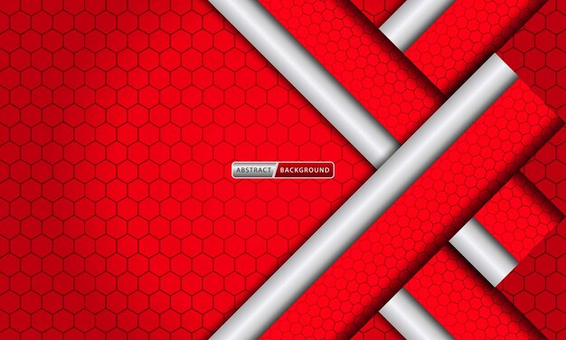 abstract dark background with red hexagons