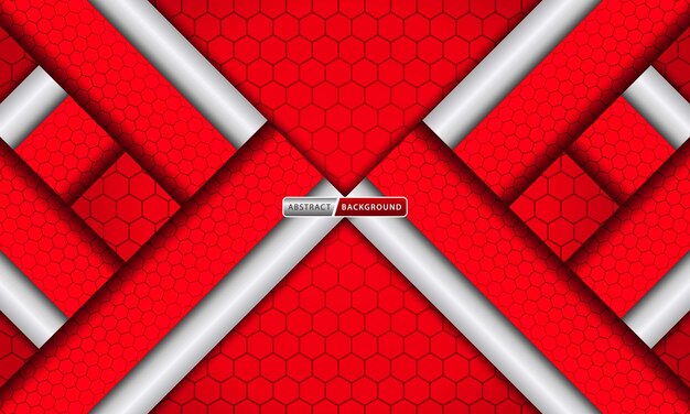 abstract dark background with red hexagons