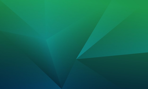 abstract dark blue and green polygon triangles shape pattern background. illustration vector design