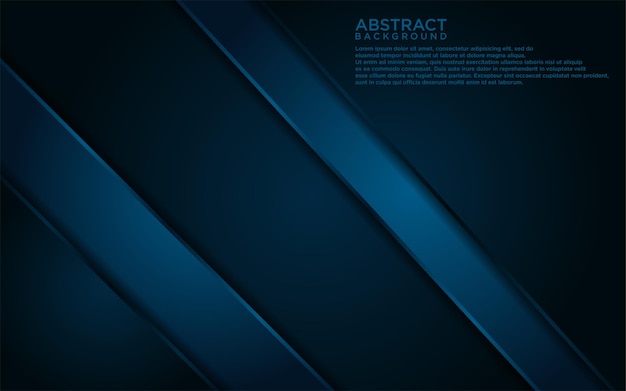 Abstract Dark Blue Lines and Shape Background Design