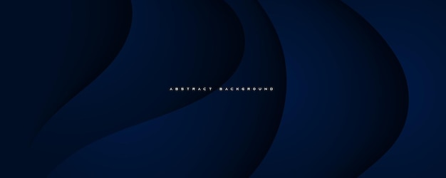 Abstract dark blue overlapping layers background design