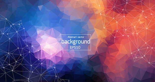 Abstract Dark Light Geometric Polygonal background