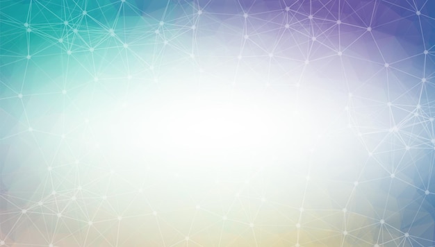 Abstract Dark Purple Polygonal Space Background with Connecting Dots and Lines Connection structure and science background Futuristic HUD design