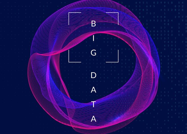 Abstract digital background. Artificial intelligence, deep learning and big data concept. Quantum technology. Tech visual for system template. Modern abstract digital background.