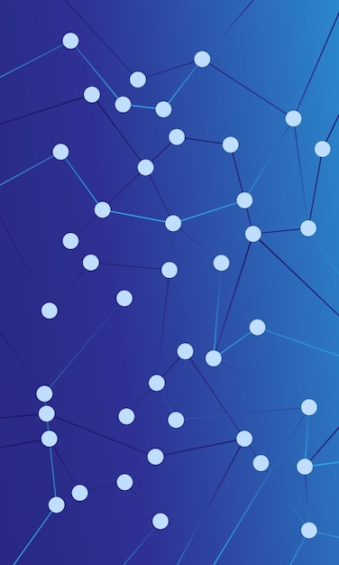 Abstract digital background of points lines and triangles Glowing plexus Big data Network or connect